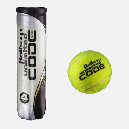 Balls Unlimited Code Black ITF Approved (German Tennis Balls Pack of 4) Balls Unlimited Code Black ITF Approved (German Tennis Balls Pack of 4)