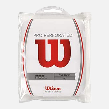 Wilson Pro Perforated Tennis Overgrip Pack of 12 Wilson Pro Perforated Tennis Overgrip Pack of 12