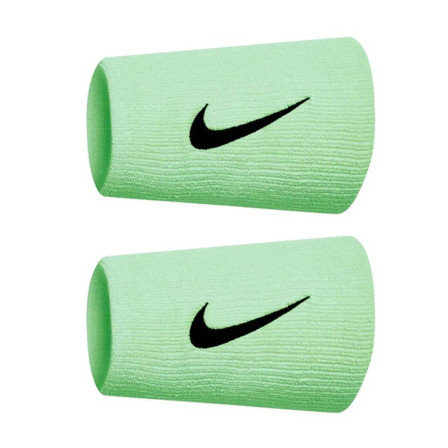 Nike Tennis Premier Doublewide Wristbands - Vapor Green/Black Nike Tennis Premier Doublewide Wristbands - Vapor Green/Black