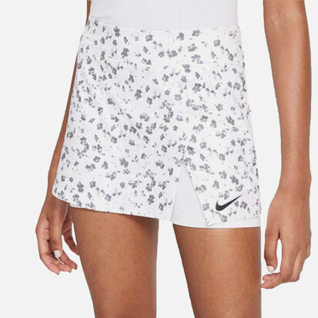 NikeCourt Dri-FIT Victory Women's Tennis Skirt (White & Black)