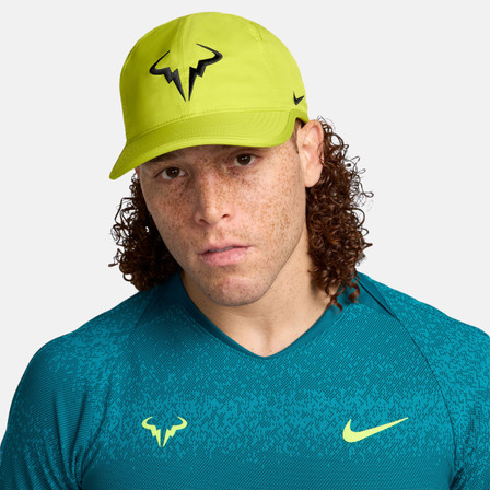 Nike Dri Fit Rafa Club Cap - Bright Cactus/Black