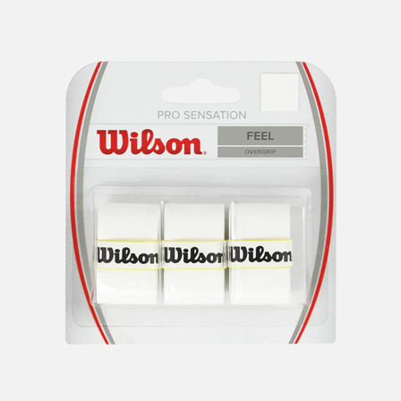 Wilson Sensation Pro Tennis Racket OverGrip - White Wilson Sensation Pro Tennis Racket OverGrip - White