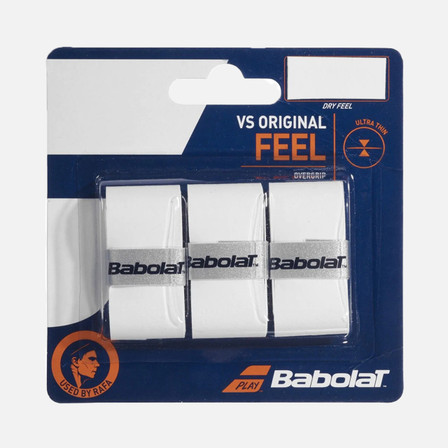 Babolat VS Original X3 Tennis Overgrip - White Babolat VS Original X3 Tennis Overgrip - White