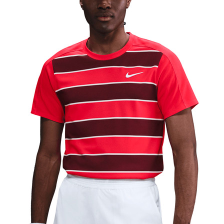 NikeCourt Slam Men's Dri-FIT Tennis Top - Lt Crimson/White NikeCourt Slam Men's Dri-FIT Tennis Top - Lt Crimson/White