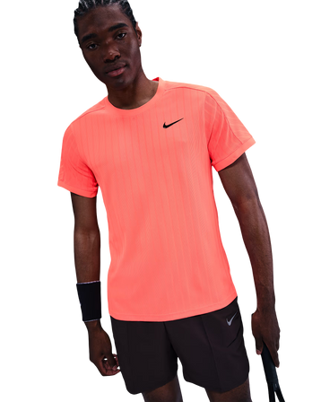 NikeCourt Slam Men's Dri-FIT ADV Tennis Top - Bright Mango NikeCourt Slam Men's Dri-FIT ADV Tennis Top - Bright Mango