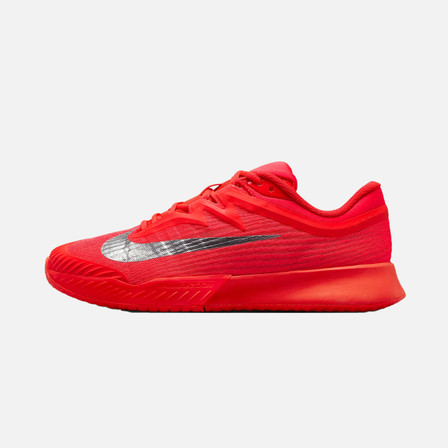 Nike Vapor Pro 3 Premium Women's Hard Court Tennis Shoes - Bright Crimson/Metallic Silver Nike Vapor Pro 3 Premium Women's Hard Court Tennis Shoes - Bright Crimson/Metallic Silver