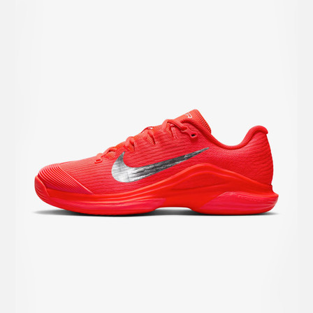 Nike Vapor 12 Premium Women's Hard Court Tennis Shoes - Bright Crimson/Metallic Silver Nike Vapor 12 Premium Women's Hard Court Tennis Shoes - Bright Crimson/Metallic Silver