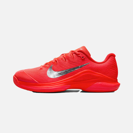 Nike Vapor 12 Premium Women's Hard Court Tennis Shoes - Bright Crimson/Metallic Silver Nike Vapor 12 Premium Women's Hard Court Tennis Shoes - Bright Crimson/Metallic Silver