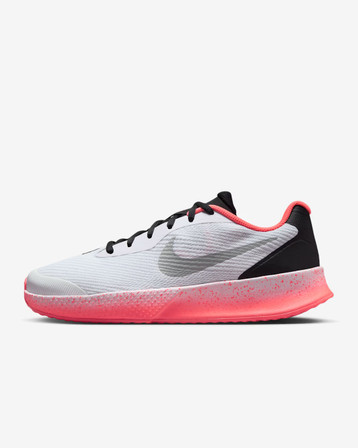 Nike Vapor Lite 3 HC Women's Tennis Shoes - White/Wolf Grey/Hot Lava