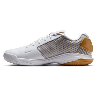 Nike Zoom Vapor 12 Hypersmash Men's Tennis Shoe's - White/Metallic Gold/Pure Platinum