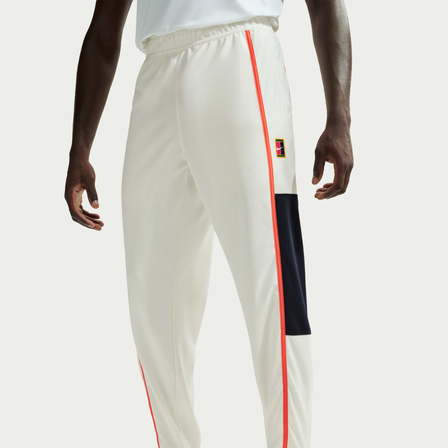 NikeCourt Heritage Men's Tennis Trousers - Sail/Turf Orange