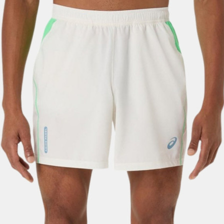 Asics Padel Court 7In Men Short - Cream/ Vital Green