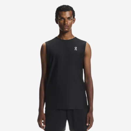 On Court Men's Tennis Tank - Black