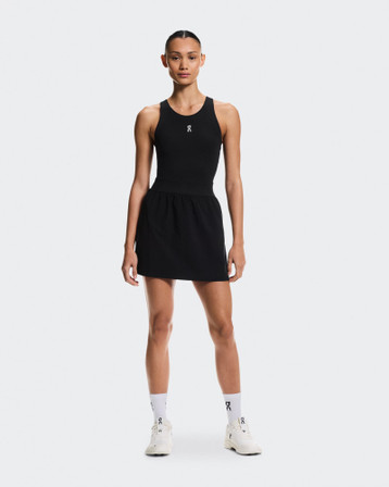 On Court  Women's Tennis Dress Split - Black
