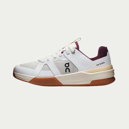 On The Roger CH Pro Youth Tennis Shoes - White/ Maroon
