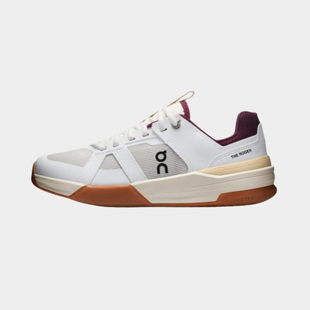 On The Roger CH Pro Youth Tennis Shoes - White/ Maroon