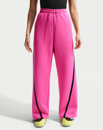 Nike Advantage Women's Dri-FIT Mid-Rise Tennis Trousers -  Laser Fuchsia/Black