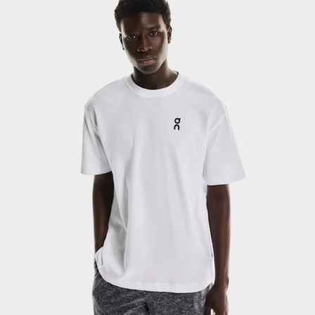 ON Club-T Court Men's T-shirt - White/Indigo