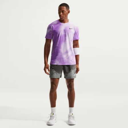 Nike Court Slam Men's Dri-FIT ADV Tennis Top - Violet Mist/Bright Violet/Black
