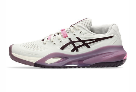 Asics Gel-Resolution X Women Tennis Shoes - Soft Oat/Dark Aubergine