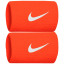 Nike Tennis Premier Doublewide Wristbands -Bright Mango/White logo