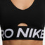 Nike Pro Indy Plunge Women's  Sports Bra - Black/White