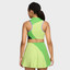 NikeCourt Slam Women's Dri-FIT Tennis Dress - Light Lemon Twist/Mean Green/Black