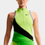 NikeCourt Slam Women's Dri-FIT Tennis Tank Top - Light Lemon Twist/Black/Mean Green/Black