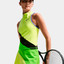 Nike Court Slam Women's Dri-FIT High Waist Tennis Skirt - Main Green/Light Lemon Toast/Black