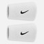 Nike Swoosh Classic Doublewide Wristbands 2 Pack - White