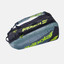Babolat Pure Aero x 6 Bag - Metallic Grey/Black/Fluo Yellow