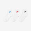 Nike Everyday Essential Ankle Socks (3 Pairs) - Multi-Colour