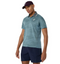 Asics Men's Match Jacquard Polo SS Top - Foggy Teal
