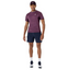 Asics Men's Match Jacquard SS Top - Dark Aubergine