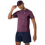 Asics Men's Match Jacquard SS Top - Dark Aubergine