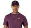 Asics Men's Match Jacquard SS Top - Dark Aubergine