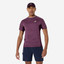 Asics Men's Match Jacquard SS Top - Dark Aubergine