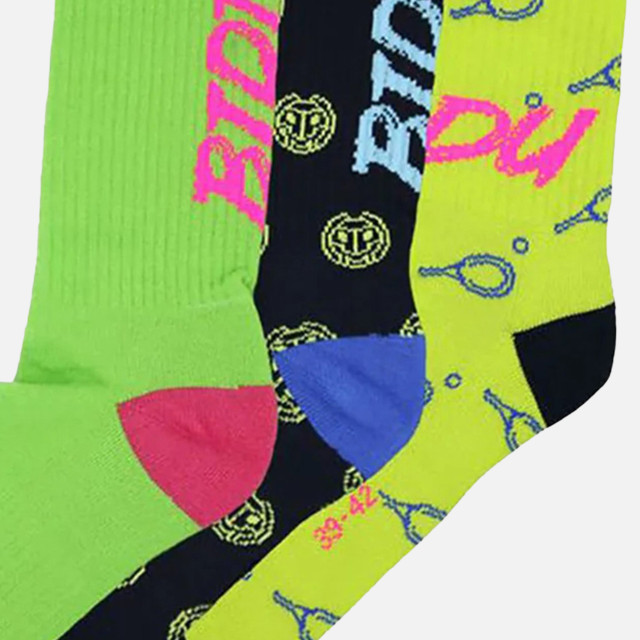 Bidi Badu Bold Bro I Crew Printed Move Socks 3 Pack