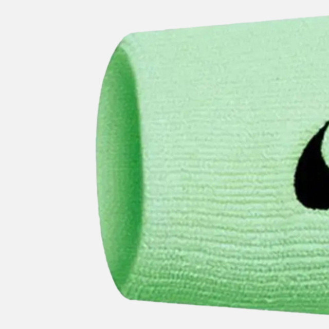 Nike Tennis Premier Doublewide Wristbands - Vapor Green/Black