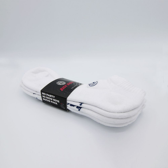 Bidi Badu No Party No Show Socks Pack Of 3 - White side