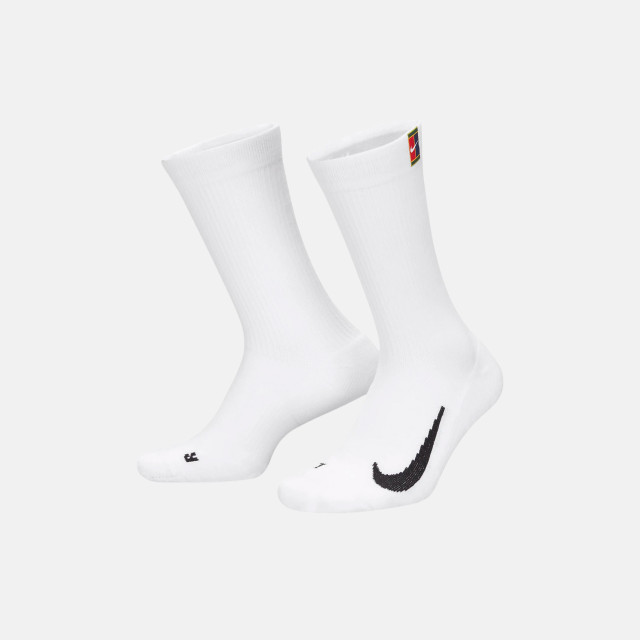 NikeCourt Multiplier Cushioned Tennis Crew Socks - White