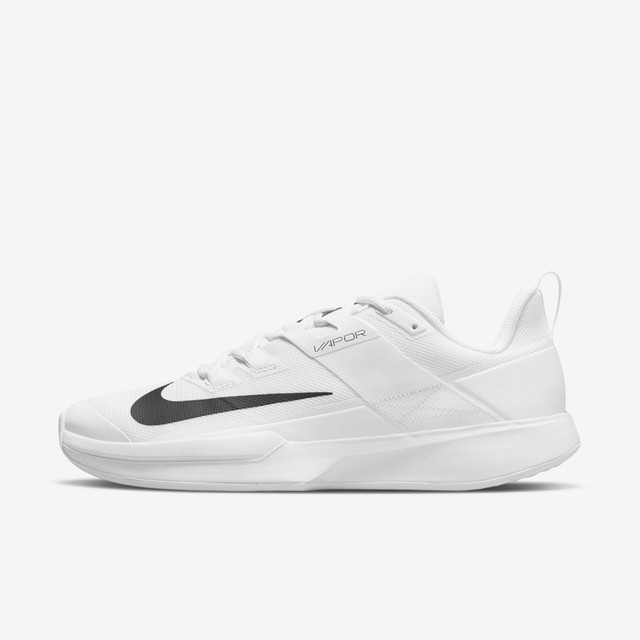 NIKE Court Vapor Lite Men's Tennis Shoes - White/Black