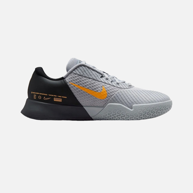 Nike Zoom Vapor Pro 2 Men's Tennis Shoe - Wolf Grey/Laser Orange-Black