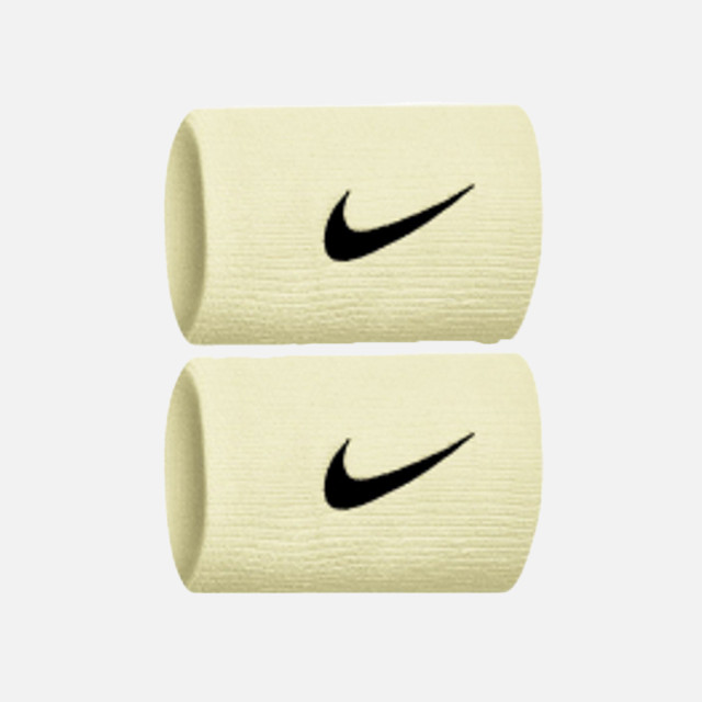 Nike Premier Doublewide Tennis Wristband -Alabaster/Black