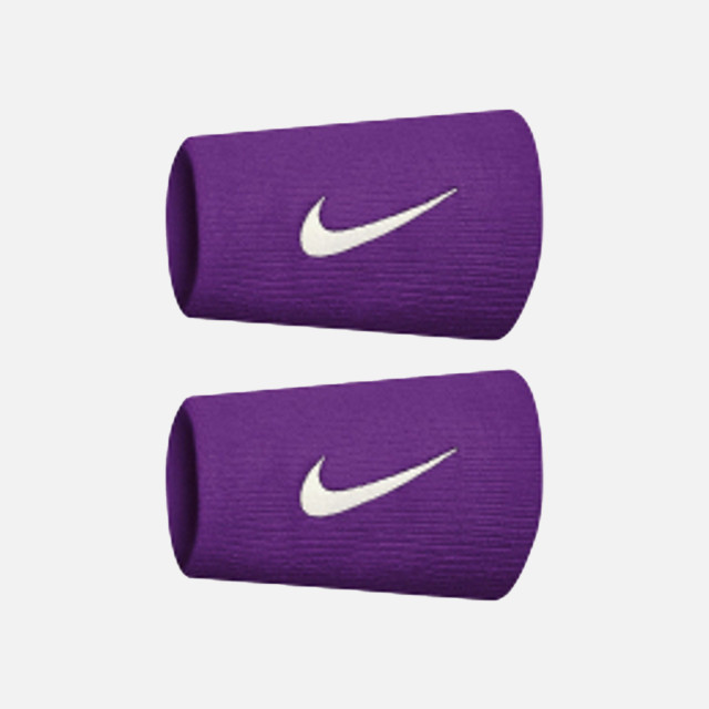 Nike Premier Doublewide Tennis Wristband- Vivid Purple/White
