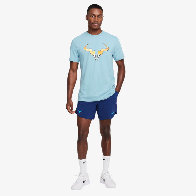 NikeCourt Dri Fit Rafa Men's T-Shirt - Denim Turquoise NikeCourt Dri Fit Rafa Men's T-Shirt - Denim Turquoise