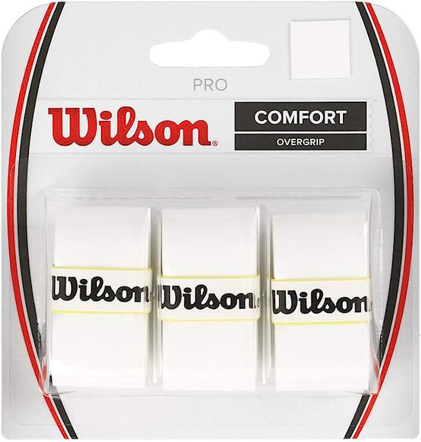 Wilson Pro Comfort Tennis Racket Overgrip - White