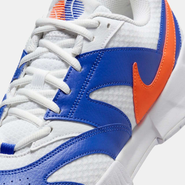 NikeCourt Lite 4 Men's Tennis Shoes - White/Hyper Royal/Hyper Crimson design pattern