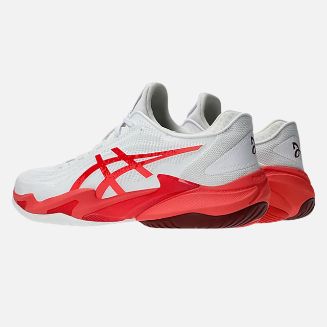 Asics Court FF 3 Novak Men's Tennis Shoes - White/ElectricRed