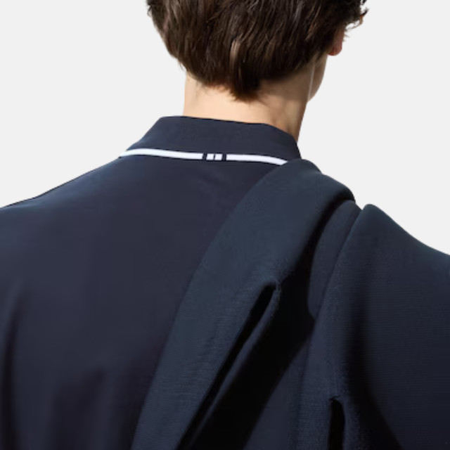 Uniqlo Roger Federer AIRism Cotton Pique Polo - Navy